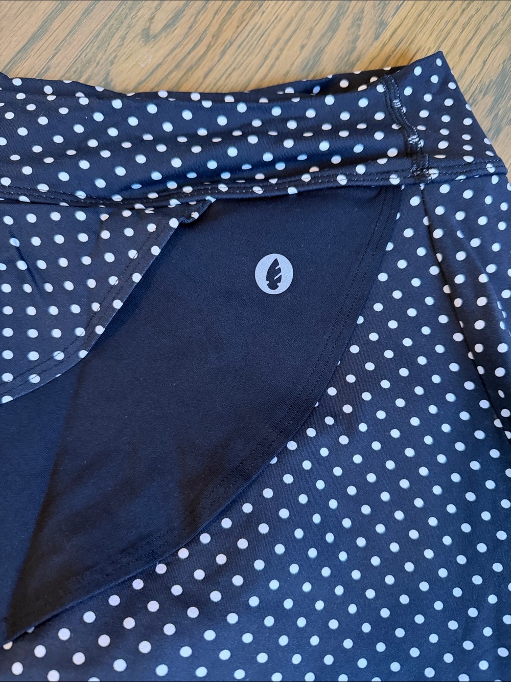 Polka Dot Ruffle Tennis Skirt in Black and White - Picture 2 of 6